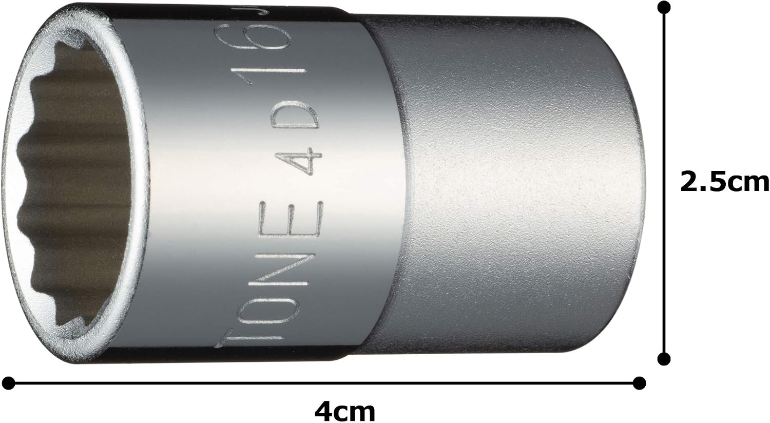 TONE Socket 12-Point 4D-16 1/2" Inch Drive 16mm