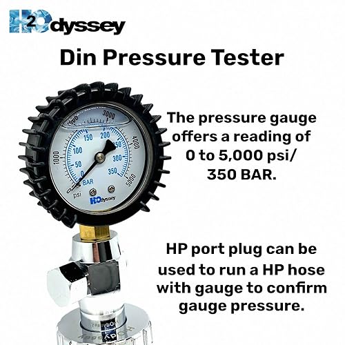 Miniatura 2 de H2ODYSSEY Medidor de presión DIN - Medidor de presión de buceo