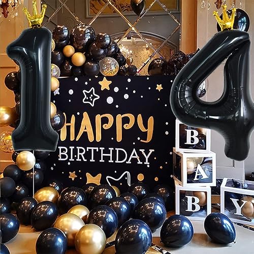 Miniatura 35 de TONIFUL Globos arcoíris de 40 pulgadas con números grandes del 0 al 9, globos digitales número 4 para helio, globos de aluminio Mylar con números