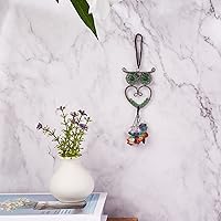 Vista 3 de Accesorios para el automóvil, colgante de árbol de la vida con forma de búho, árbol de la vida, espejo retrovisor colgante para decoración