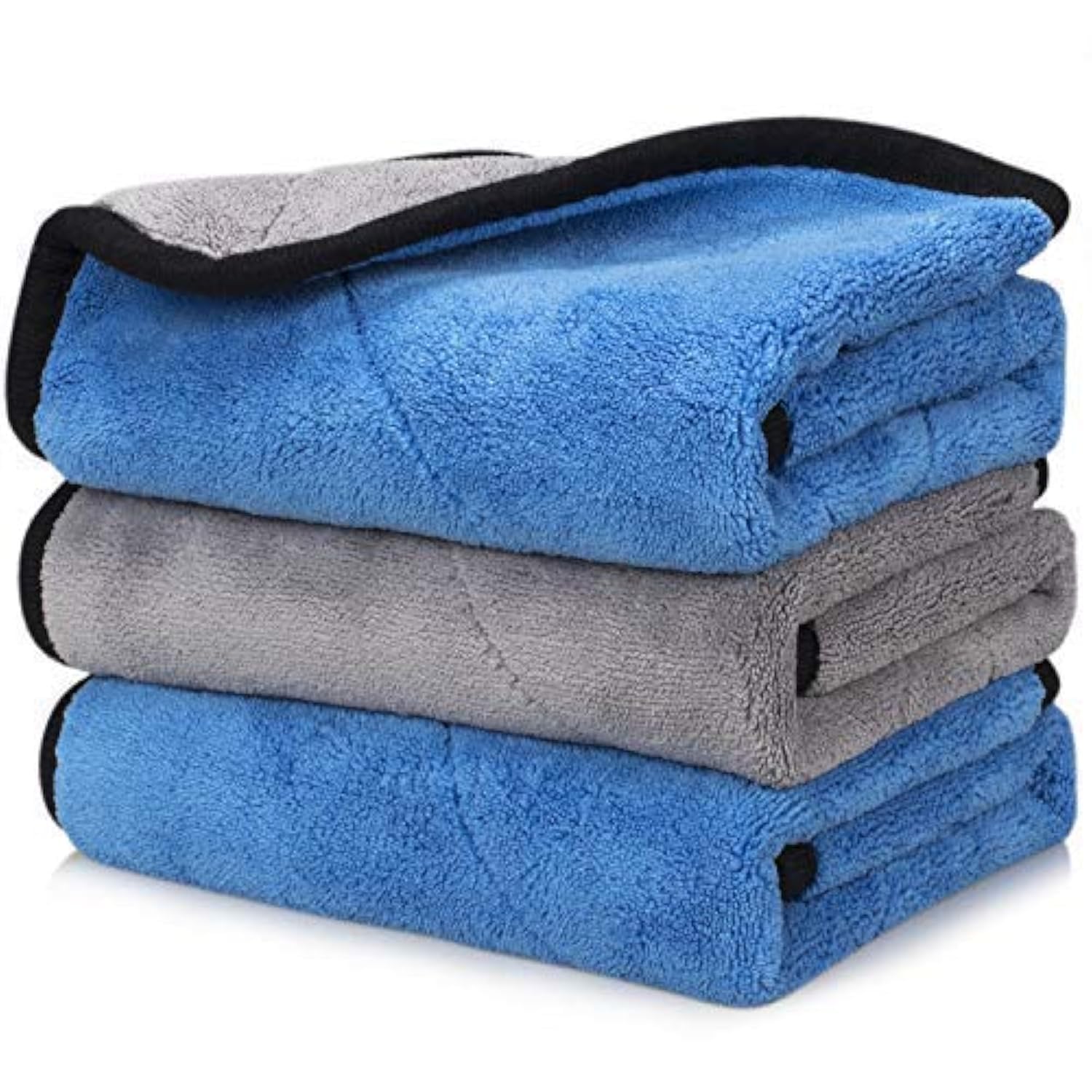 OAN Microfiber 800 GSM All Purpose Cloth for Cleaning, Dusting, Detailing & Polishing (Multicolor, 80x50 cm ) - Pack of 3 (B081QJQYVT) Amazon Price History, Amazon Price Tracker