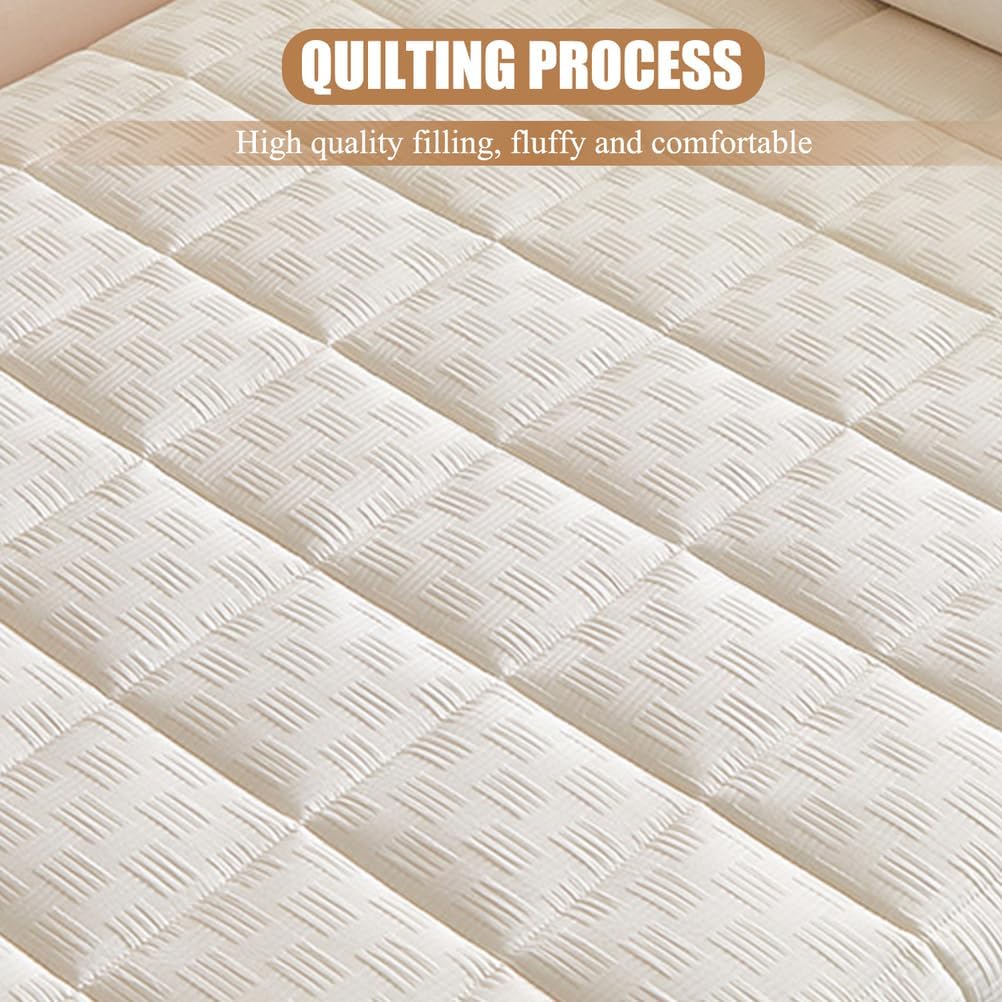 Green/5cm,90 * 200cm, Memory Foam Japanese Futon Mattress Topper Thicken 5Cm/8Cm Waffle Fabric Mattress Pad with Elastic Band Floor Mattress Topper Sleeping Mat for Camping Dormitory