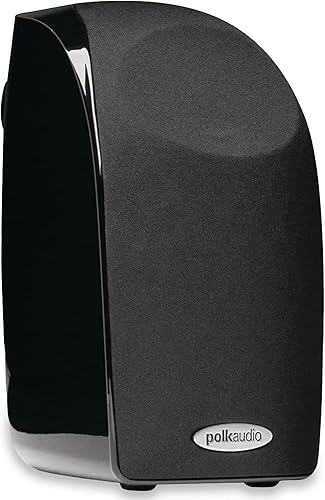 Polk Audio Blackstone TL1 - Altavoz satelital (individual, negro)  Tecnología PowerPort, acabado brillante  Sonido compacto  Empareja con la serie