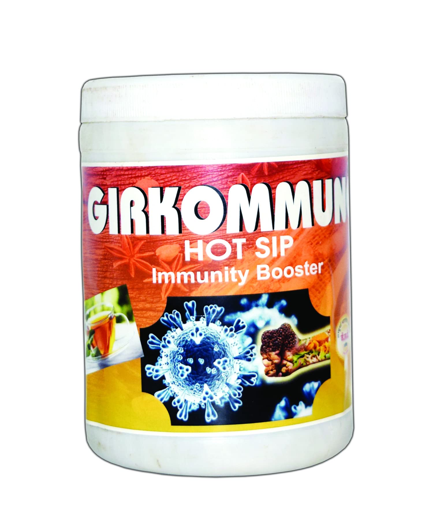 Girkommune Hot-Sip Grannules | Immunity Booster with Taste | Powered with Top Immunity Booster Herbs | Polyherbal Grannules | Ayurvedic Medicine | 500 gm.