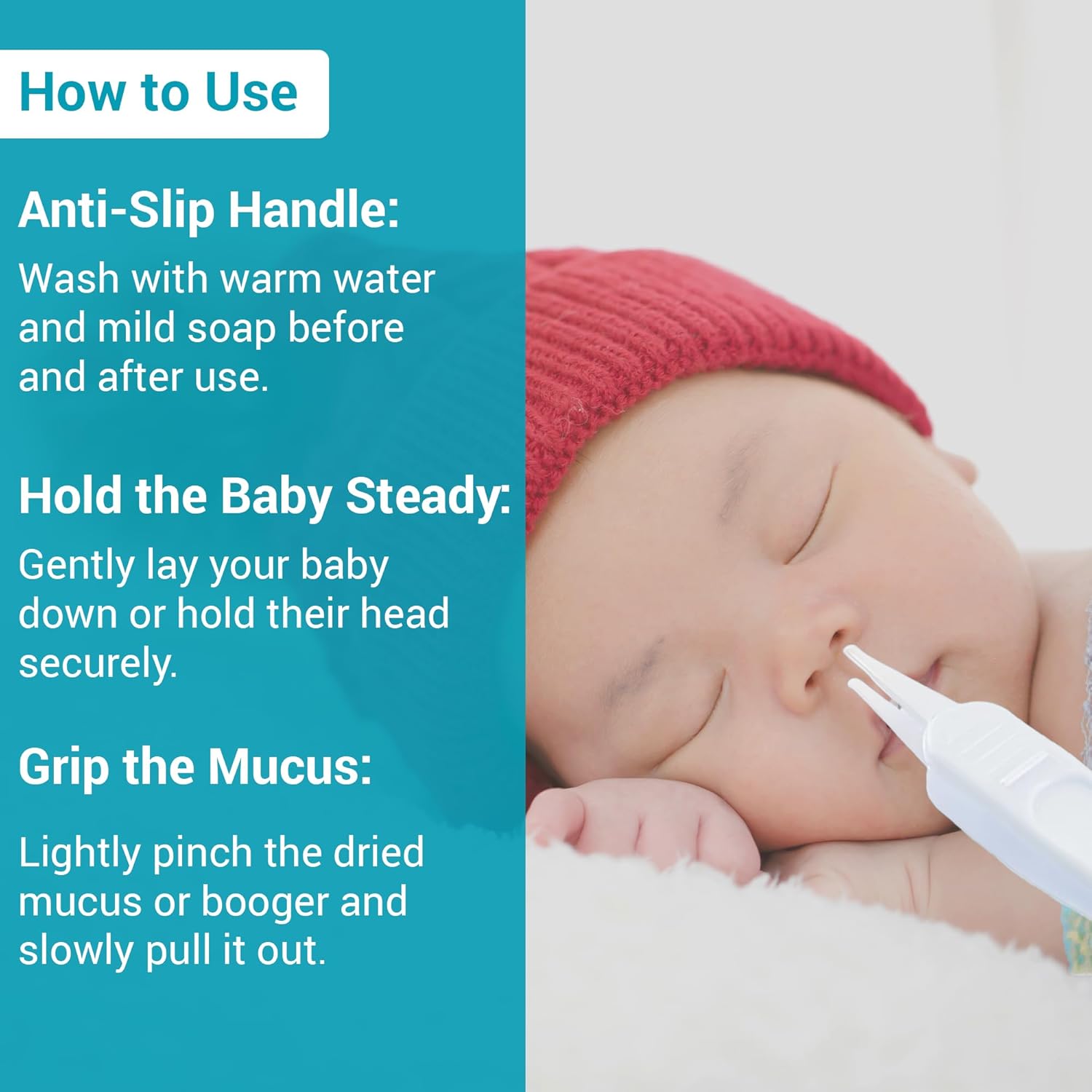 Zikku baby nose cleaner safe and soft nose cleaner children and newborns for children, nasal twiser/nasal placker for baby, remove dust particles to use easily and remove mucus for comfortable breathing (white) (white) Zikku baby nose cleaner safe and soft nose cleaner children and newborns for children, nasal twiser/nasal placker for baby, remove dust particles to use easily and remove mucus for comfortable breathing (white) (white)