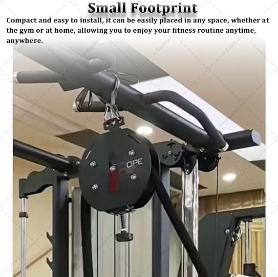 Cable Pulley System with Adjustable Resistance for Home Gym Exercise, Enhancing Grip Strength and Body Coordination