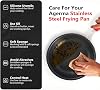 Sartén Antiadherente de 10 Pulgadas, Acero Inoxidable Tri-Ply con Recubrimiento Reforzado, Mango Desmontable, Apto para Lavavajillas y Horno, Libre de PFOA 8