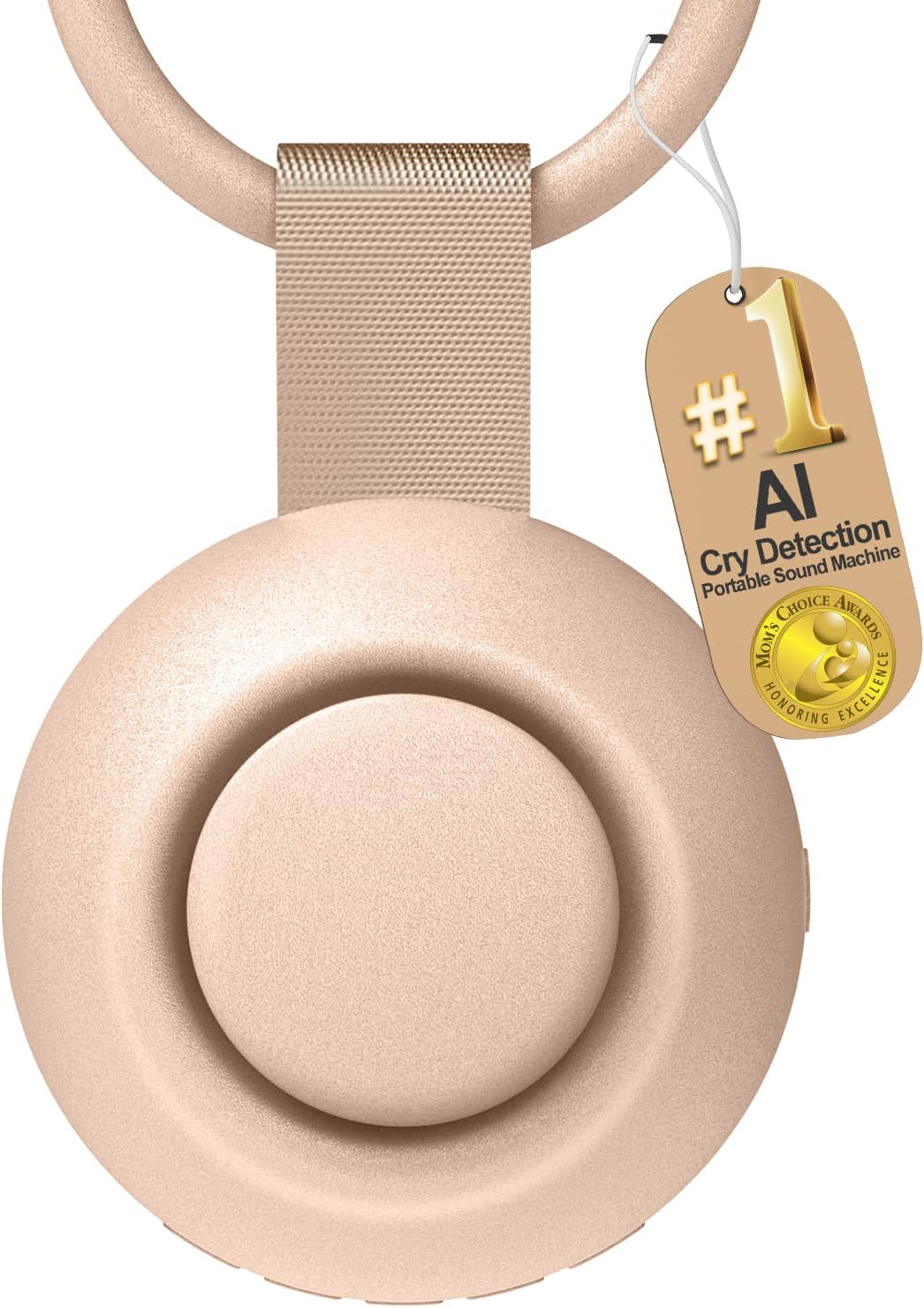 CHICWAY Portable Sound Machine with AI Cry Detection White Noise Machine