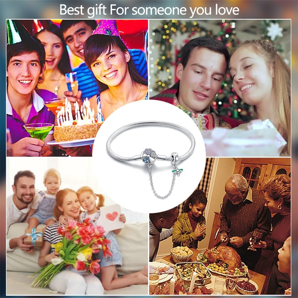 LIGHTDOG Charm Bracelet for Pandora Charms 925 Sterling Silver Snake Chain Bracelet Fit Any Charm Gift for Women - Image 6