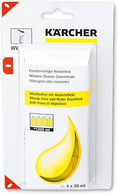 Środek do czyszczenia szkła w koncentracie, 4 x 20 ml