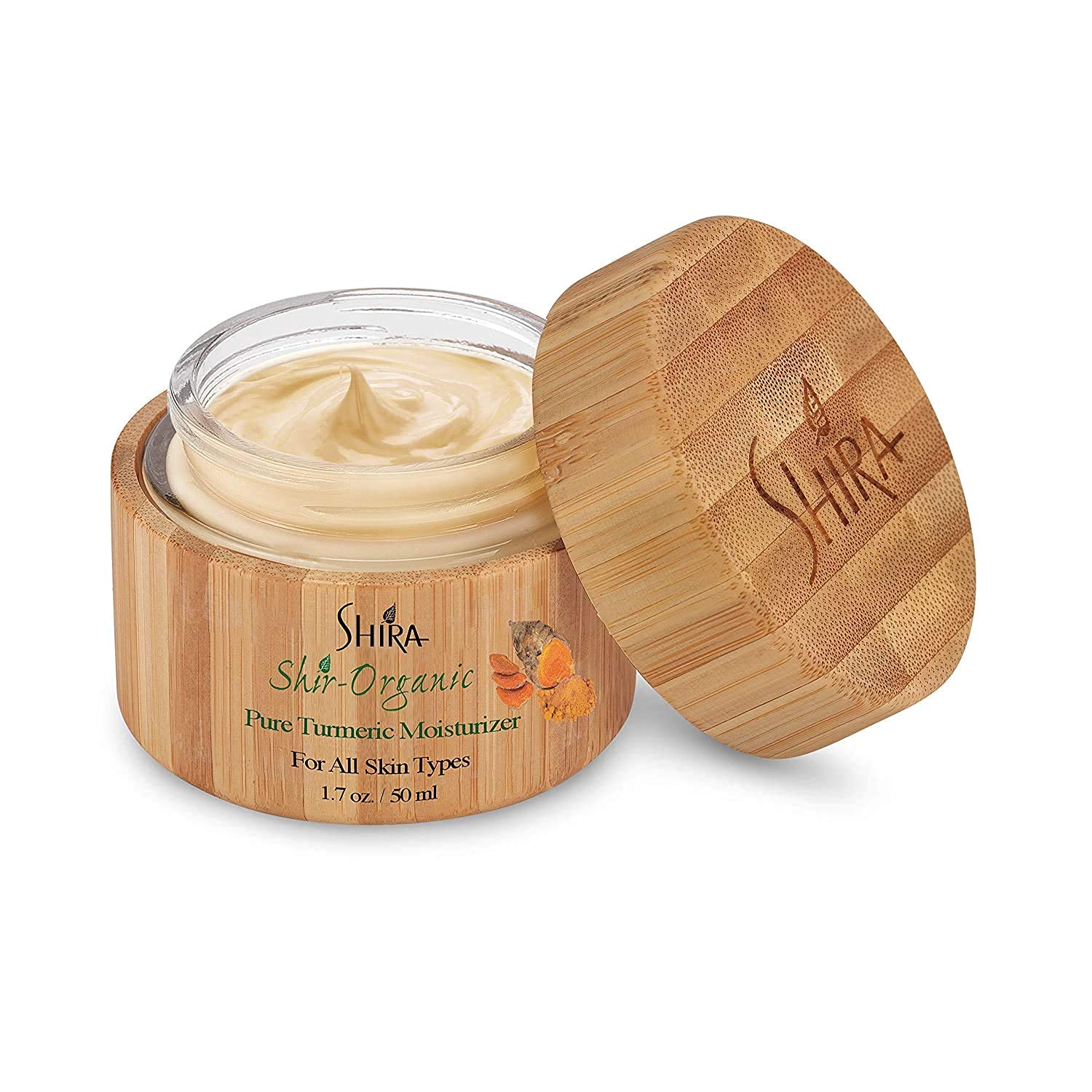 Shira Shir Turmeric Moisturizer - 15ml - Organic Anti-Aging Cream with Vitamins B6 & C, Improves Skin Elasticity, Reduces Acne Scars, Hydrating Facial Moisturizer for Radiant Skin, Natural Skincare