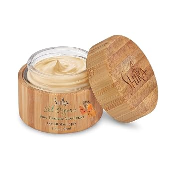 Shira Shir Turmeric Moisturizer - 15ml - Organic Anti-Aging Cream with Vitamins B6 & C, Improves Skin Elasticity, Reduces Acne Scars, Hydrating Facial Moisturizer for Radiant Skin, Natural Skincare