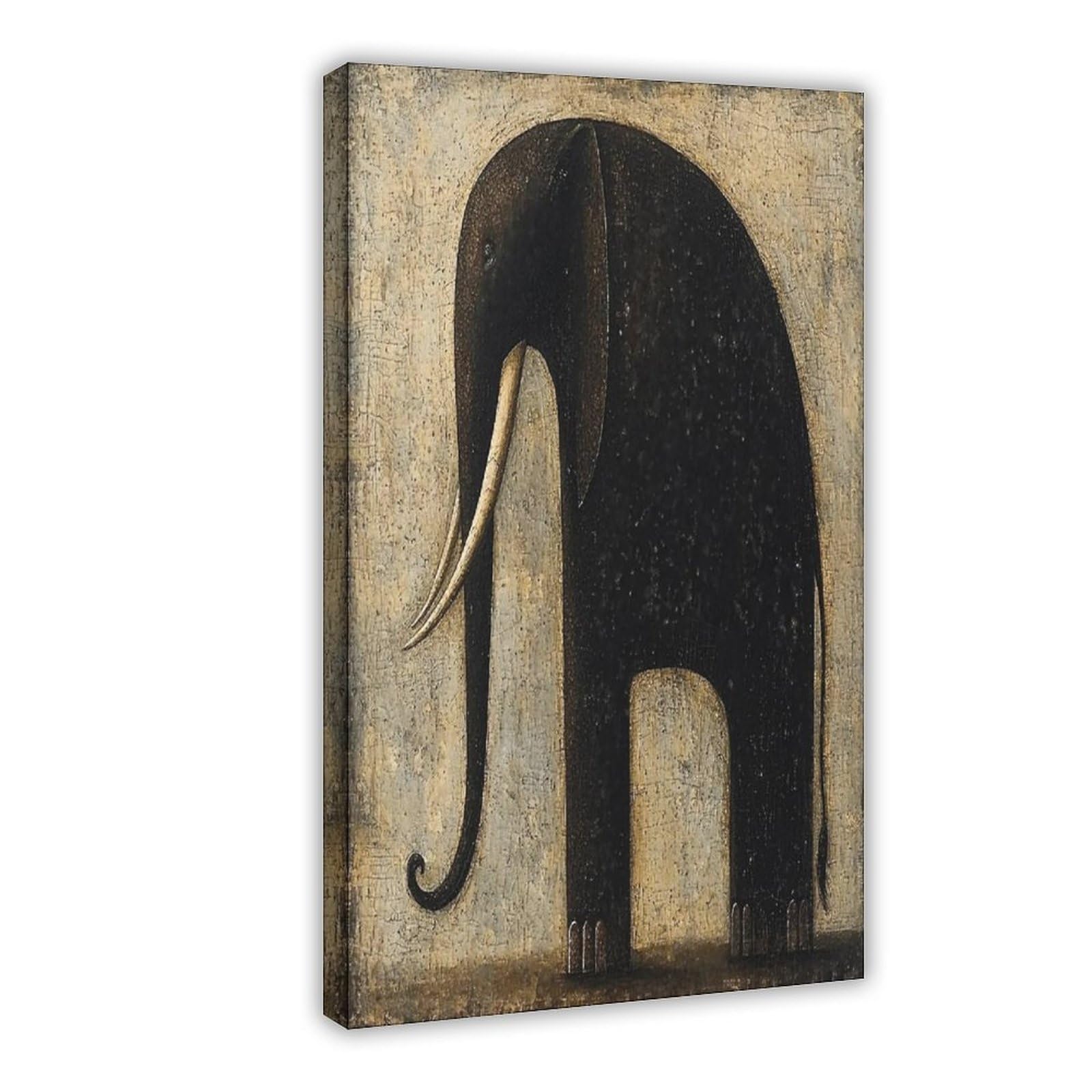 Bareronor Abstract Elephant Poster Canvas Poster Bedroom Decor Landscape Office Room Decor Gift 24" L X 36" W