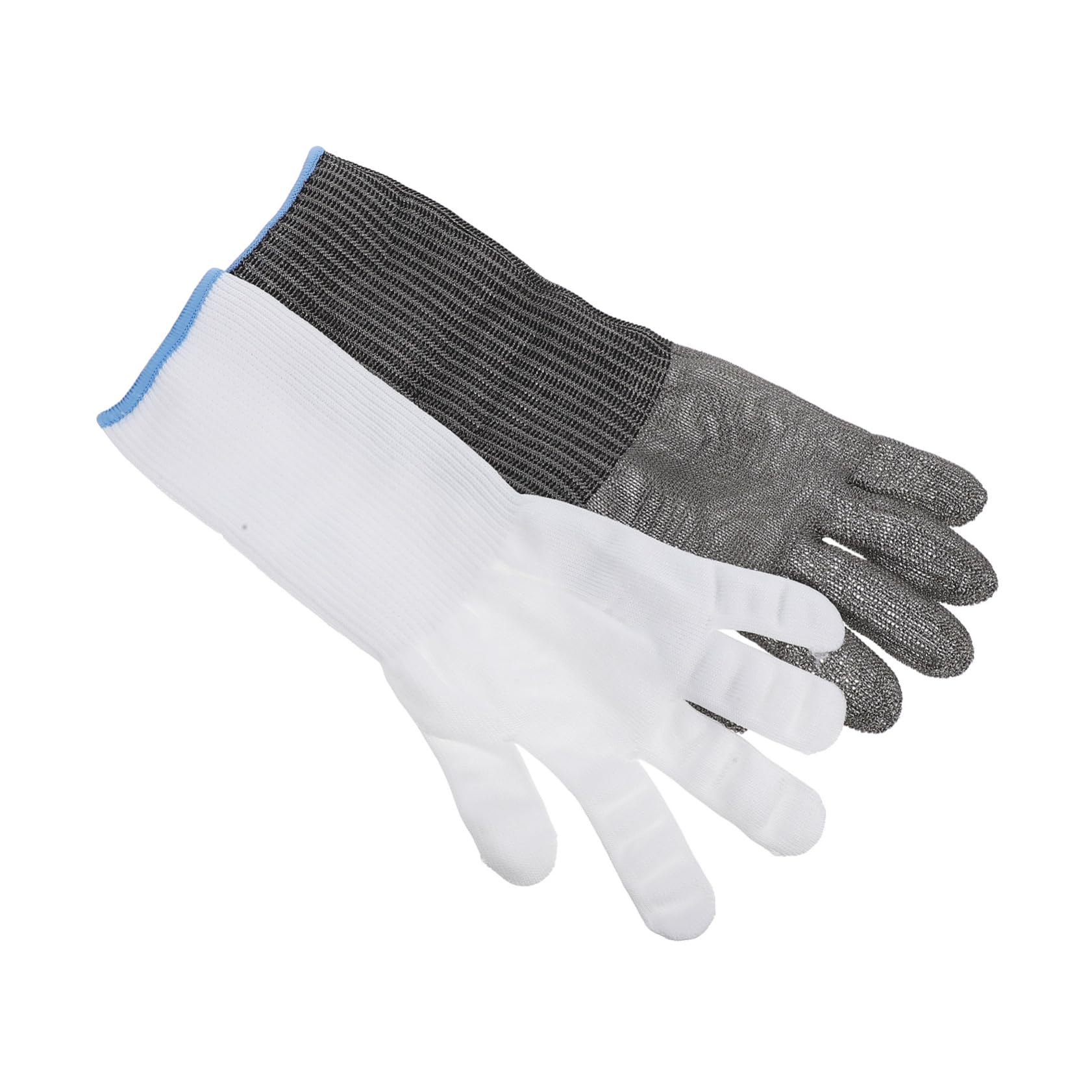 FUNOMOCYA Gloves Cut Resistant Butcher Gloves for Meat Cutting Wood Carving Extended Length Mechanic Work Glove