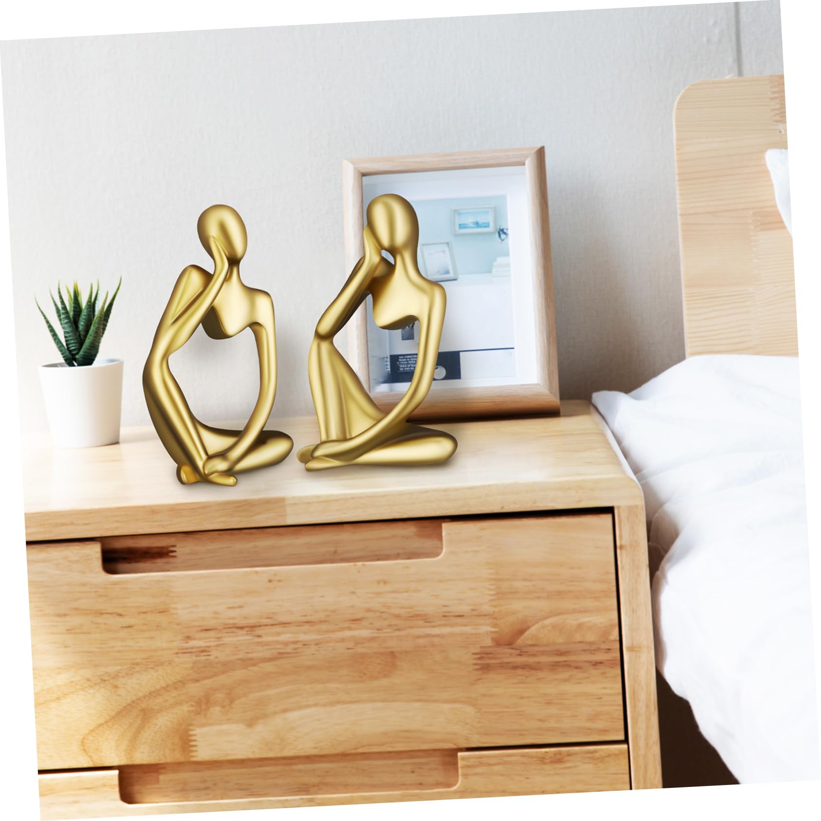 8 STK Ornamente zum einzug für den einzug wichtelfiguren Einweihungsgeschenk Wohnaccessoire Statuen für die Inneneinrichtung Denker-Statue Bürodekoration Harz
