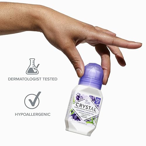 Miniatura 5 de Crystal Mineral - Desodorante Roll-On lavanda y té blanco morado 225 onzas líquidas