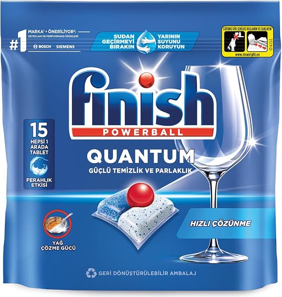 Finish Quantum 15 Tablet Dishwasher Detergent