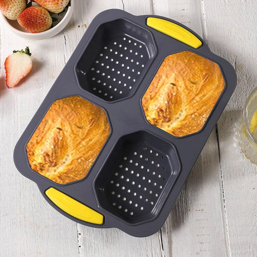 Non-stick Silicone Bread Pan High Temperature Hamburger Bun Multi-function Muffin Baking Tray for Versatile Pastries for Home Baking