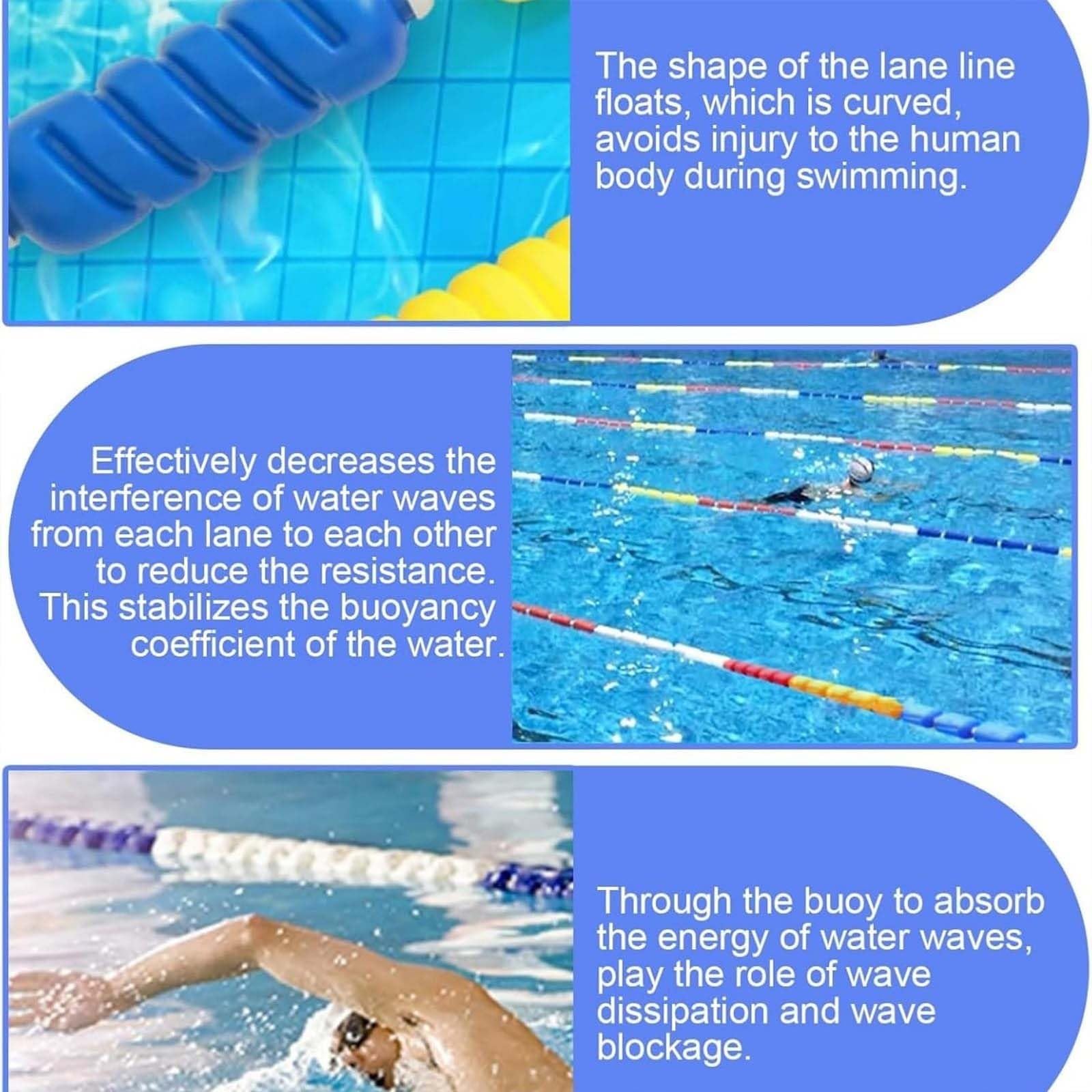 Boa Segnalazione Spirale corsia Piscina galleggianti corsia Spirale(8m(26.2ft))