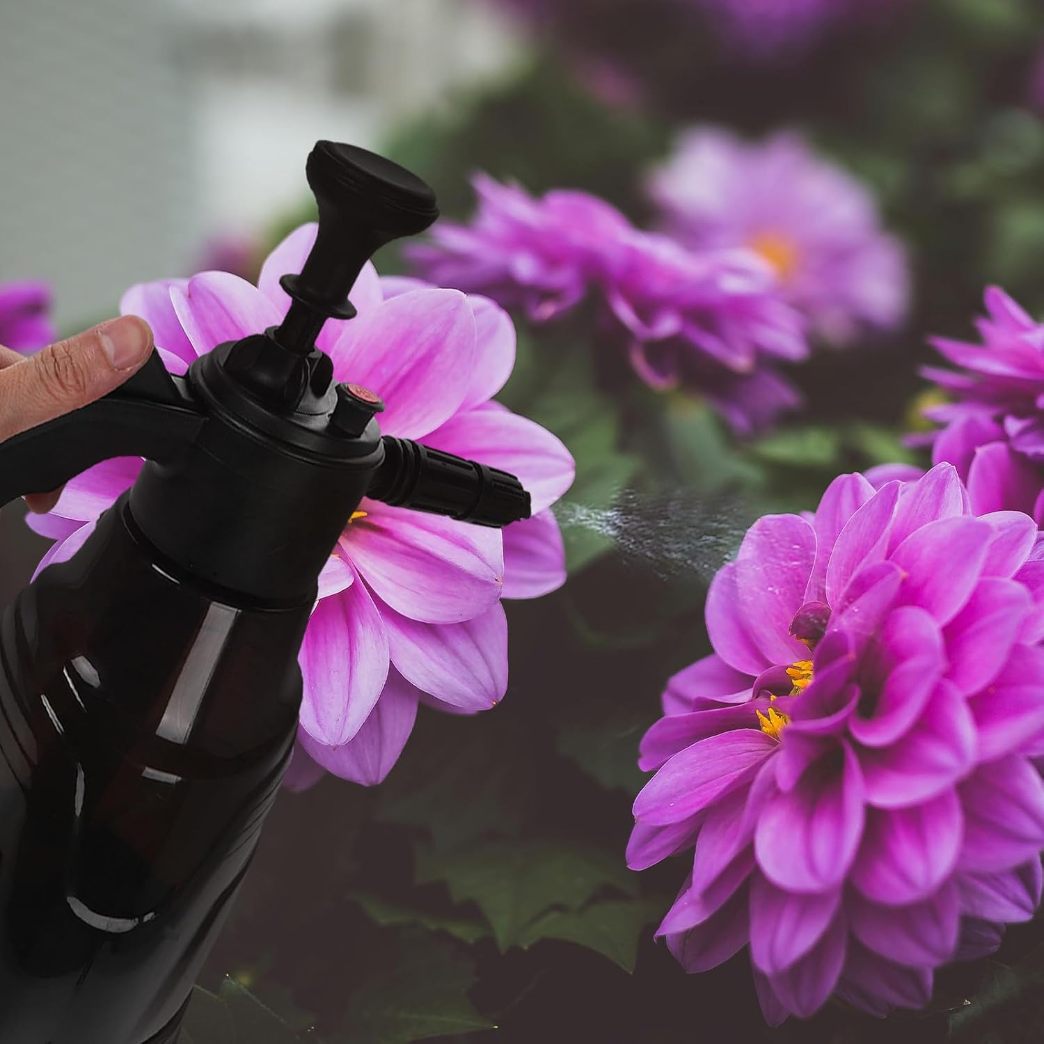 Didiseaon Electric Foam Sprayer 2.3l Black Plastic Car Wash Bottle