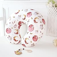 Vista 5 de Funda de almohada de lactancia para bebé, funda de almohada extraíble para lactancia, funda de almohada de lactancia para niños recién nacidos, tela