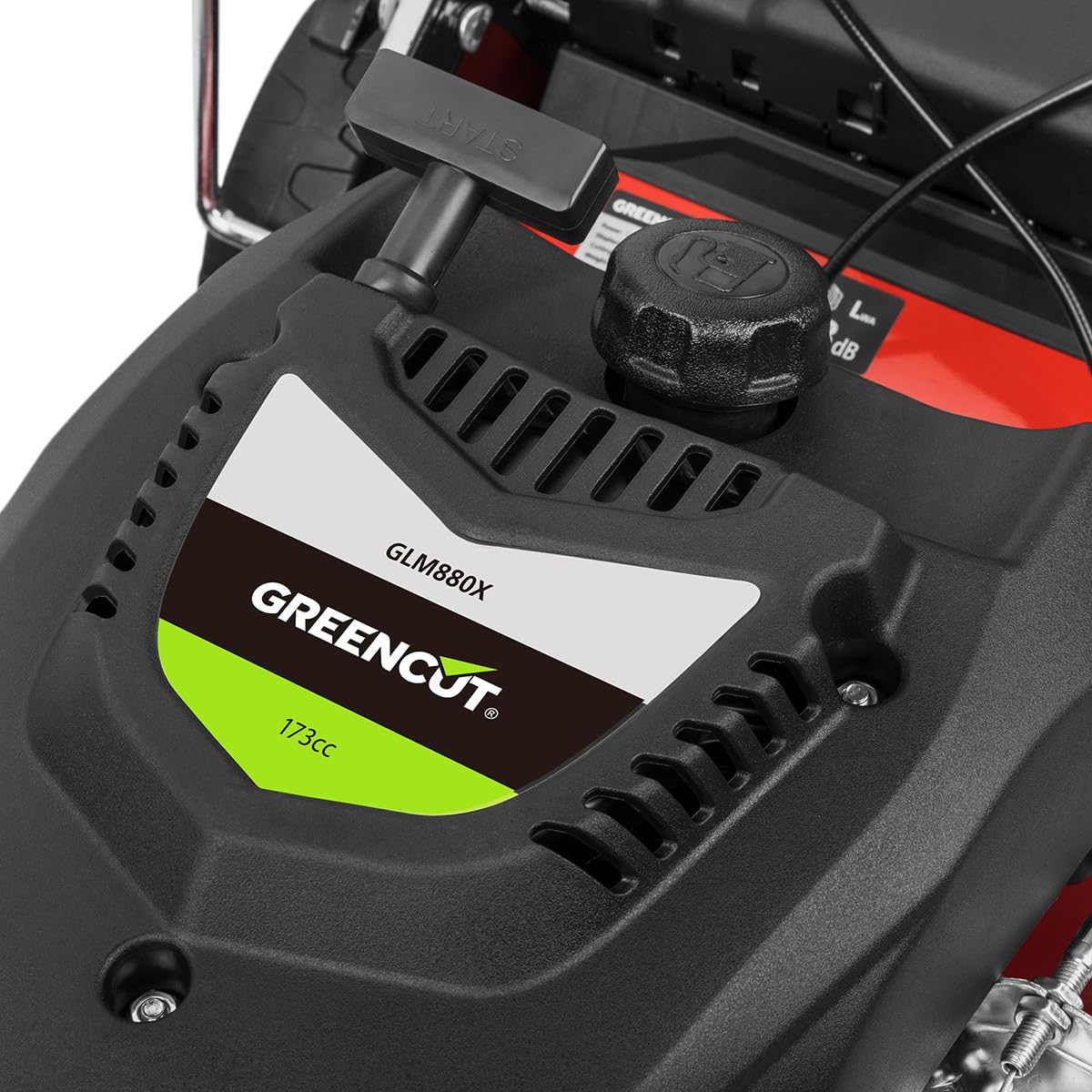 GREENCUT GLM880X Cortacésped Gasolina 21" Autopropulsado 173cc 7.5cv | Mulching