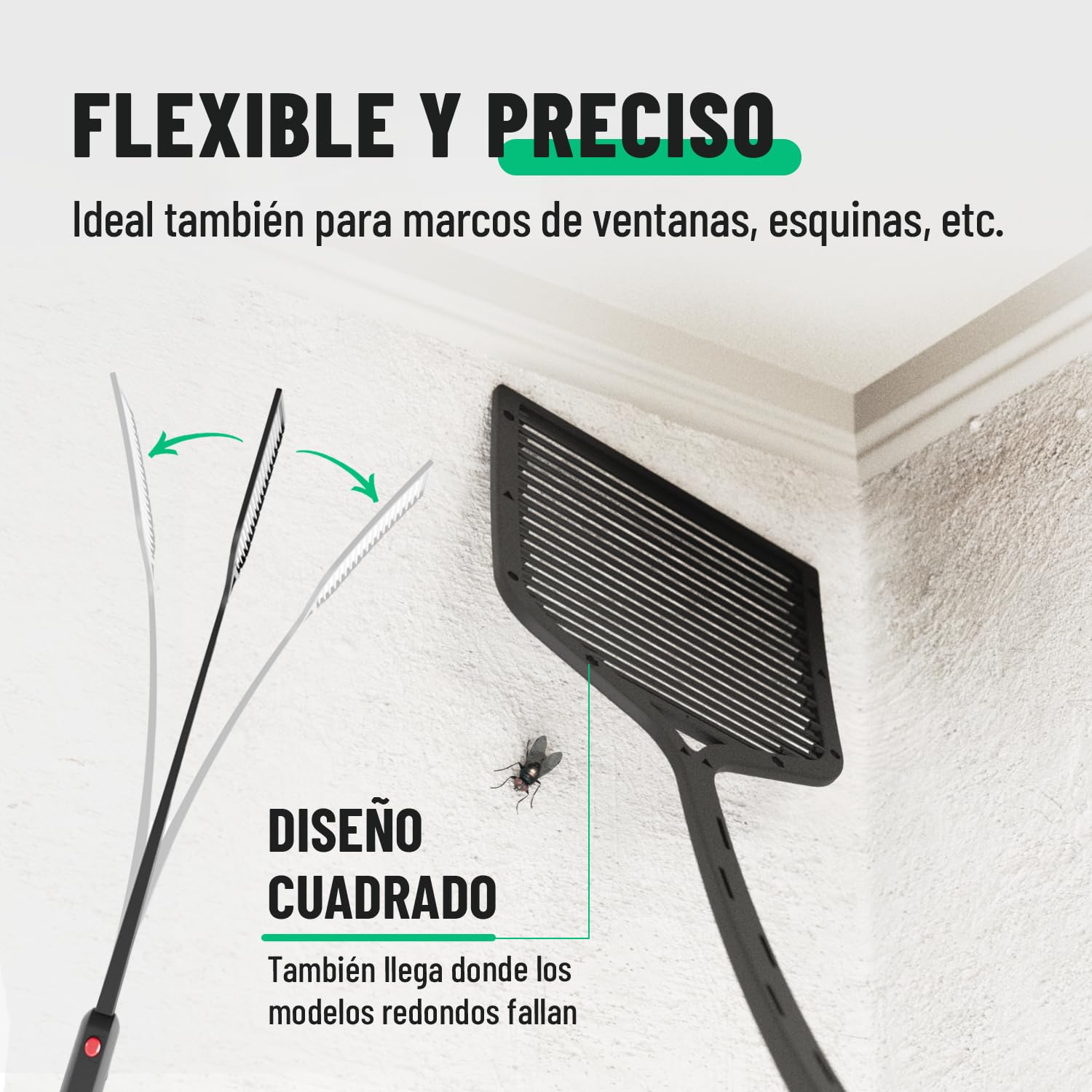 greate Raqueta Mosquitos Electrica con Pilas Incluidas - 2500V Raqueta Matamoscas Electrica