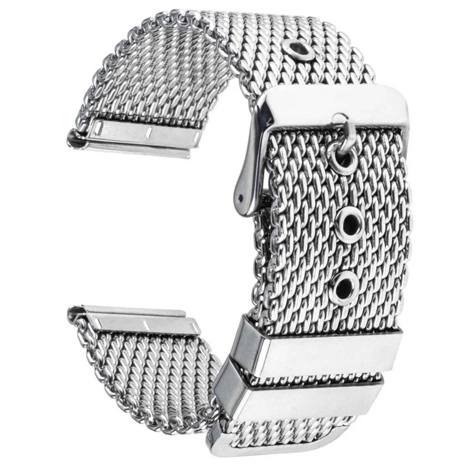 1,0-Mesh-Milanaise-Armband für 3 mm Dicke Edelstahl-Uhrenarmbänder 18/20/22/24 mm
