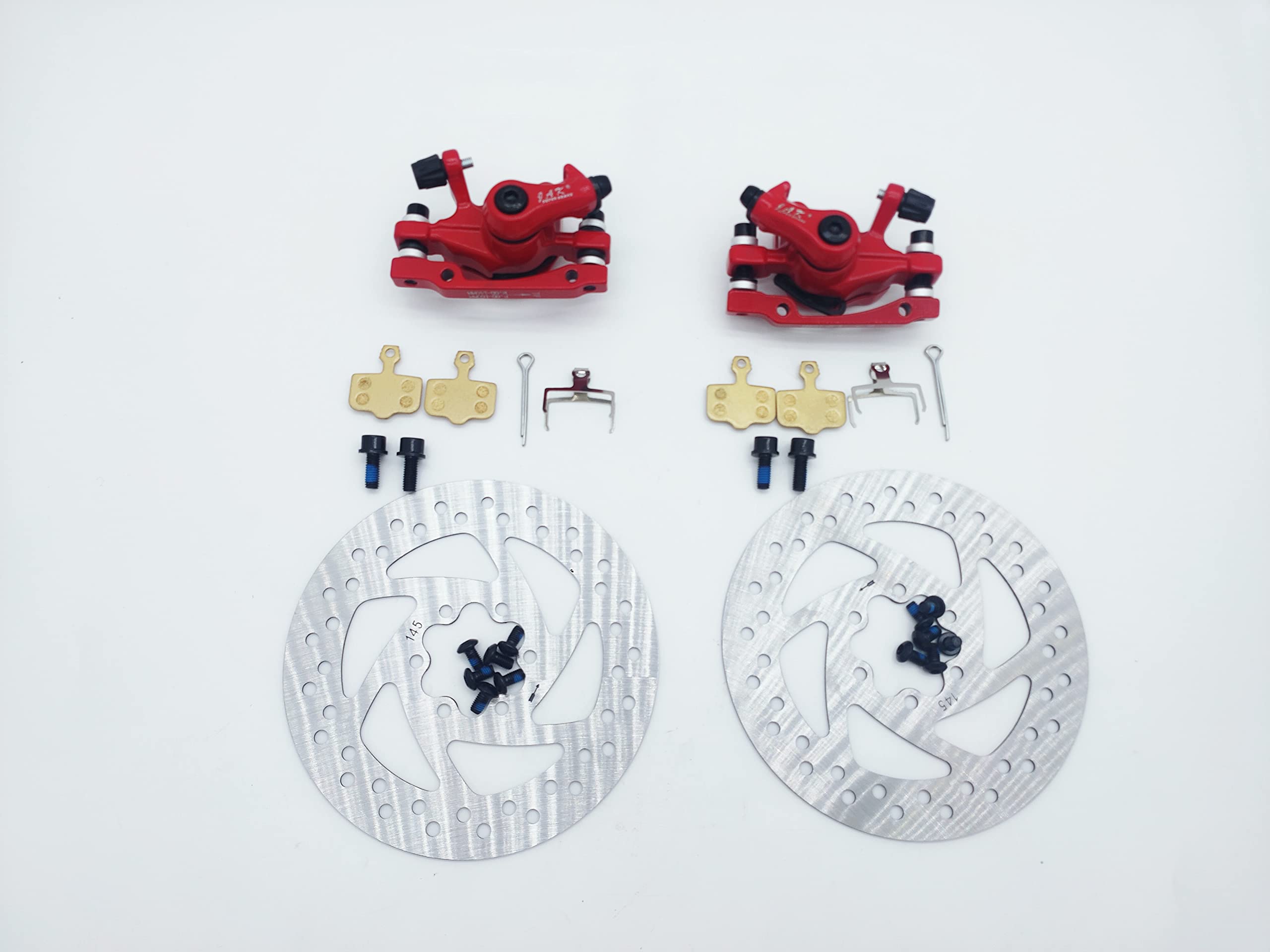 Plaquettes de frein à disque avant et arrière pour scooter électrique Zero 10X 11X KUGOO G1 145 mm Pièces de disque de frein (avant + arrière)
