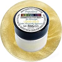 Vista 37 de Purpurina comestible para bebidas, purpurina brillante, polvo para bebidas para cócteles, cervezas, vinos y más. Serie color Green, 25 gramos Verde