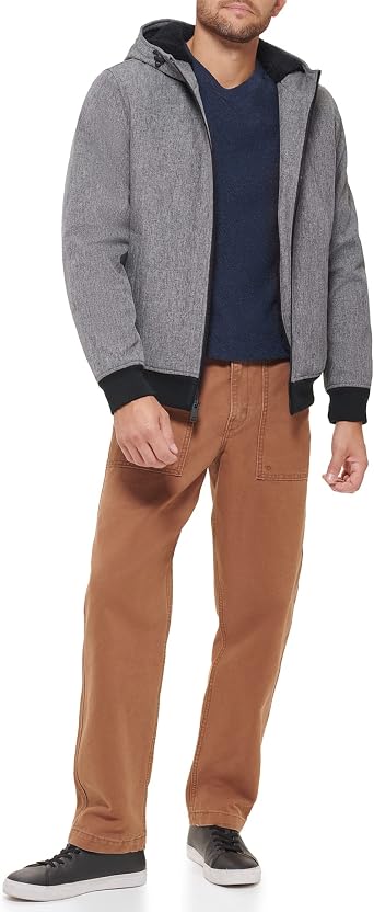 DOCKERS Men's Softshell Sherpa Lined Bomber Jacket (Standard and Big & Tall)
