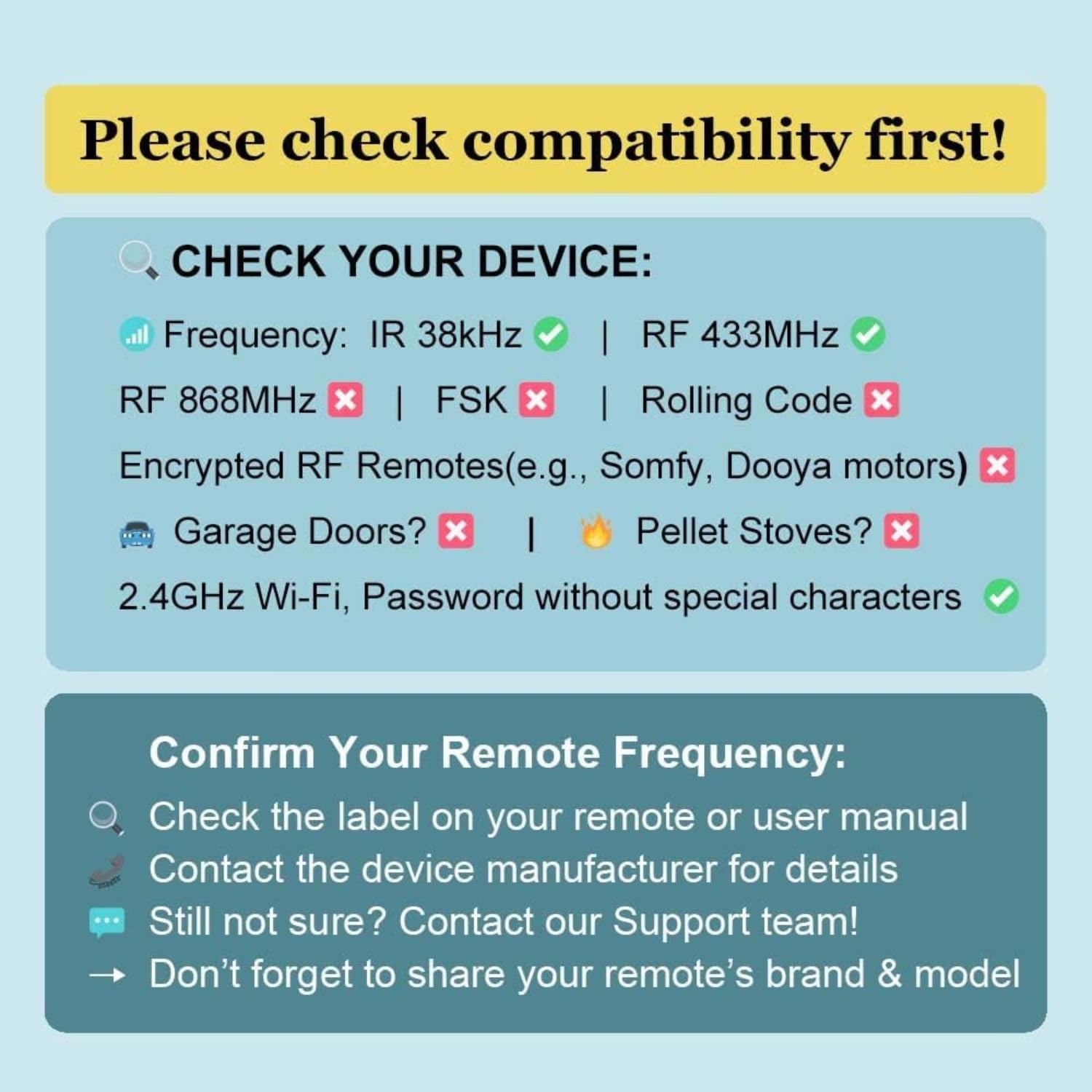 RM MAX Matter Smart Home Hub Matter Télécommande universelle avec fonction d'apprentissage du code pour WiFi et BLE pour appareils IR et RF, compatible avec Alexa et Google Home (WiFi 2,4 GHz