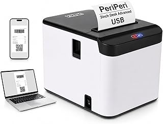 PeriPeri 80mm Thermal Receipt Printer | Inkless POS Billing Printer with Auto Cutter & Beeper | USB Support for Android, W Price In India