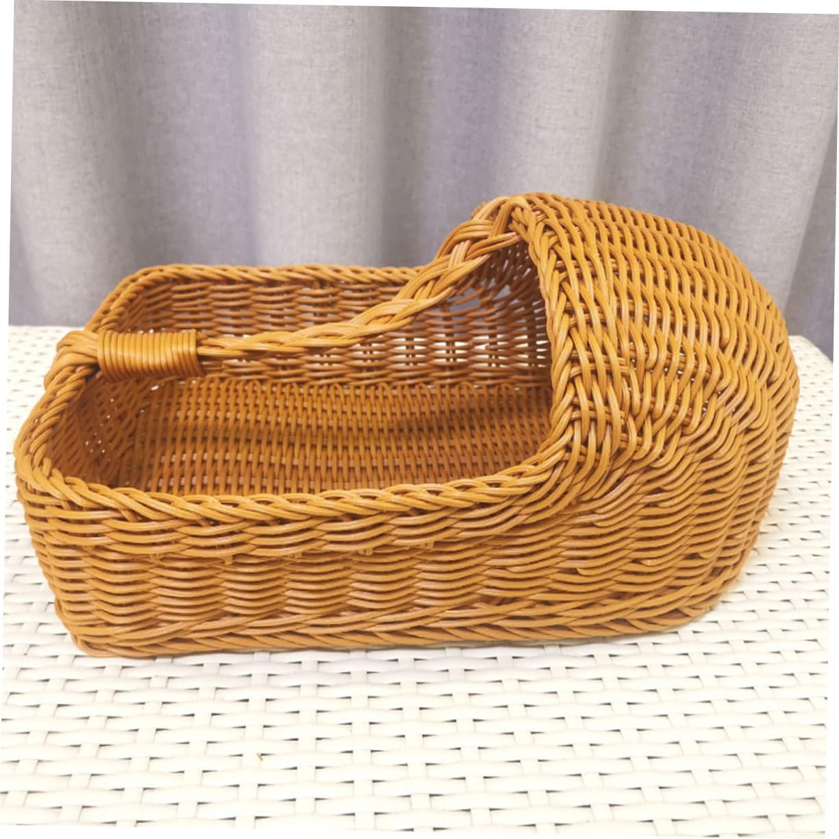 Handheld Slipper Basket Convenient Slipper Holder for Woven Design Lightweight Storage Portable Organizer for Guest Rooms