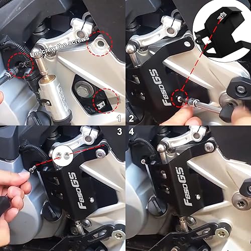 Miniatura 6 de Bumper for BMW F850GS F750GS F850 F 850 GS F750 F 750 GS 2017-2021 Gear Shift Lever Rear Brake Master Cylinder Protector Guard Cover Shield (Color