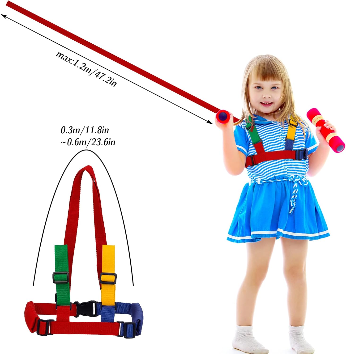 Baby Walking Harness for 1-3 Years, Toddler Reins with Safety Leash, Anti-Lost Harness for Boys & Girls - Image 3