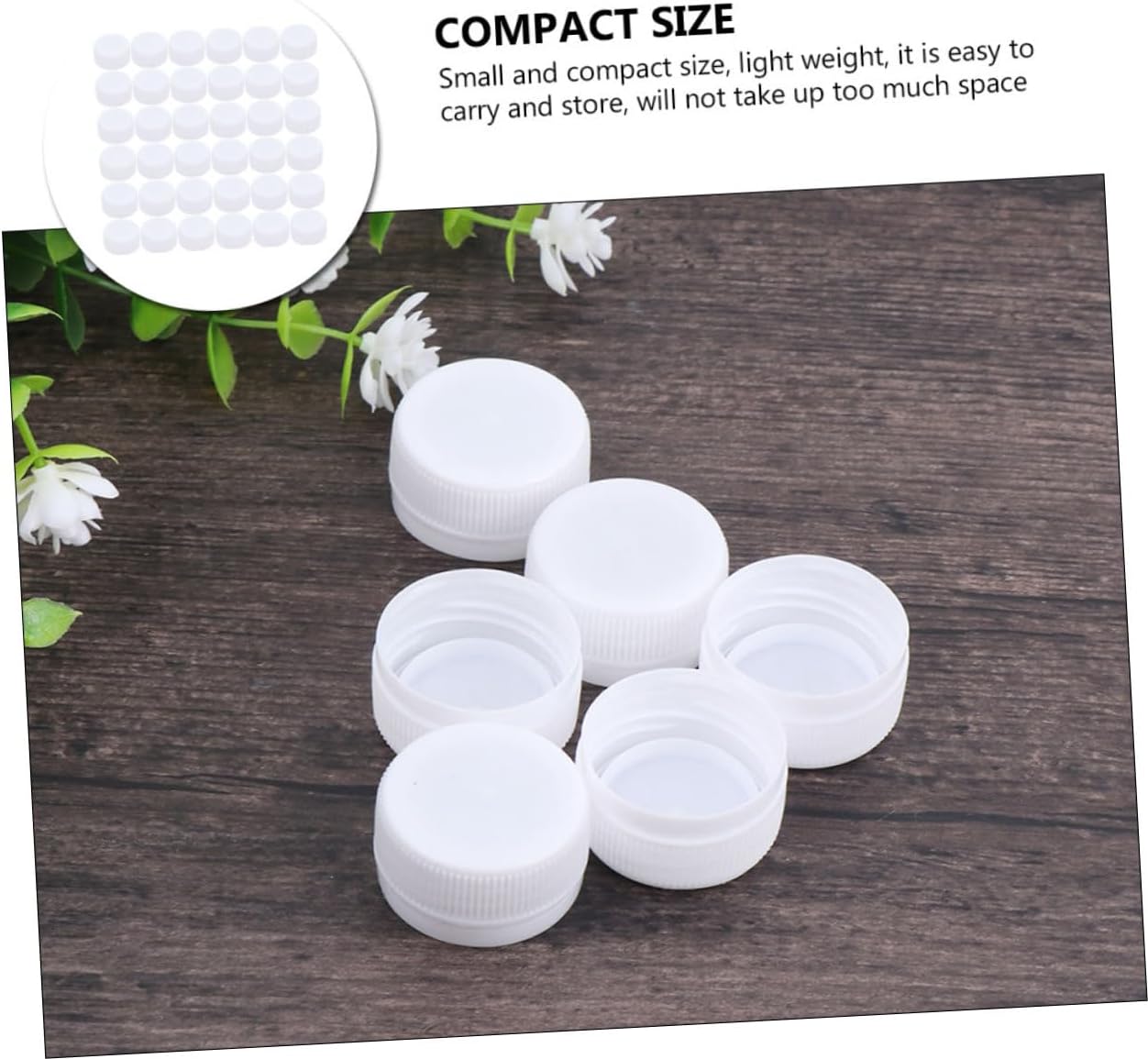 600pcs Plastic Bottle Caps for Crafts Leak Lids for Home Use Smooth Fit for Beverages and Bottles