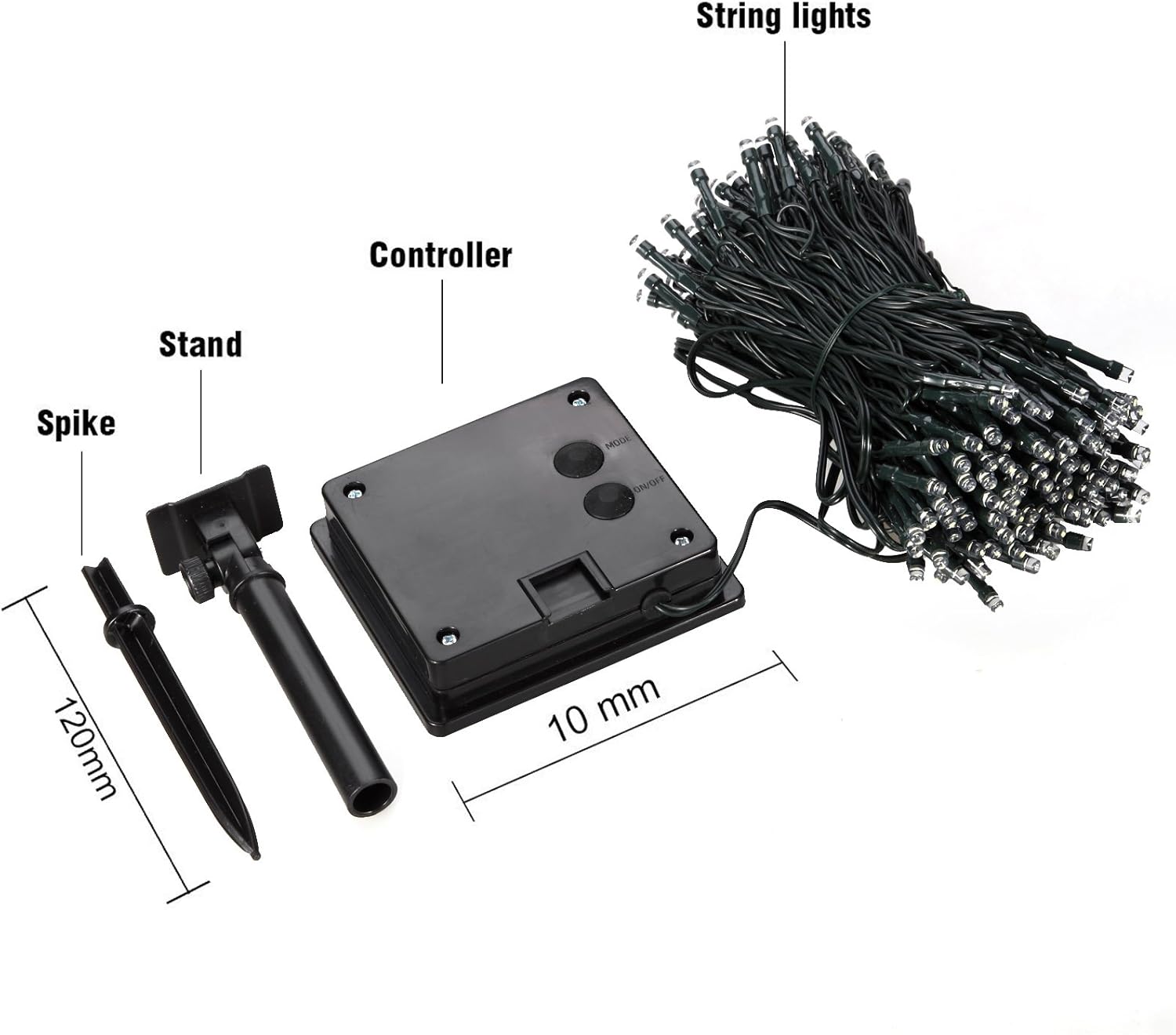 Outdoor Solar String Lights,8 Modes WONFAST Waterproof 72ft 200led Solar Christmas Fairy Lights Ambiance Lighting for Camping, Garden, Patio, Backyard, Fence and Holiday Decorations (Multic Color)
