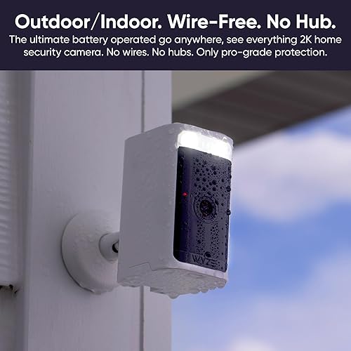 Miniatura 3 de WYZE Cámara de seguridad inalámbrica para exteriores e interiores, visión nocturna a color HDR de 2.5 K, detección de movimiento, foco y sirena,