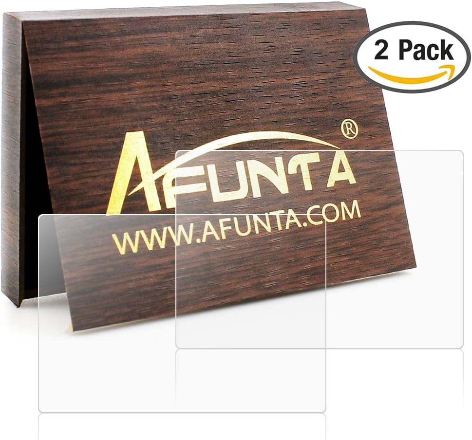 AFUNTA Screen Protectors Compatible Olympus OM-D E-M10 Mark III II E-M5 Mark II Pen-F E-P5 E-PL8 E-PL7 E-PL9, 2 Pack Anti-Scratch Tempered Glass Protective Cover Films for DSLR Digital Camera