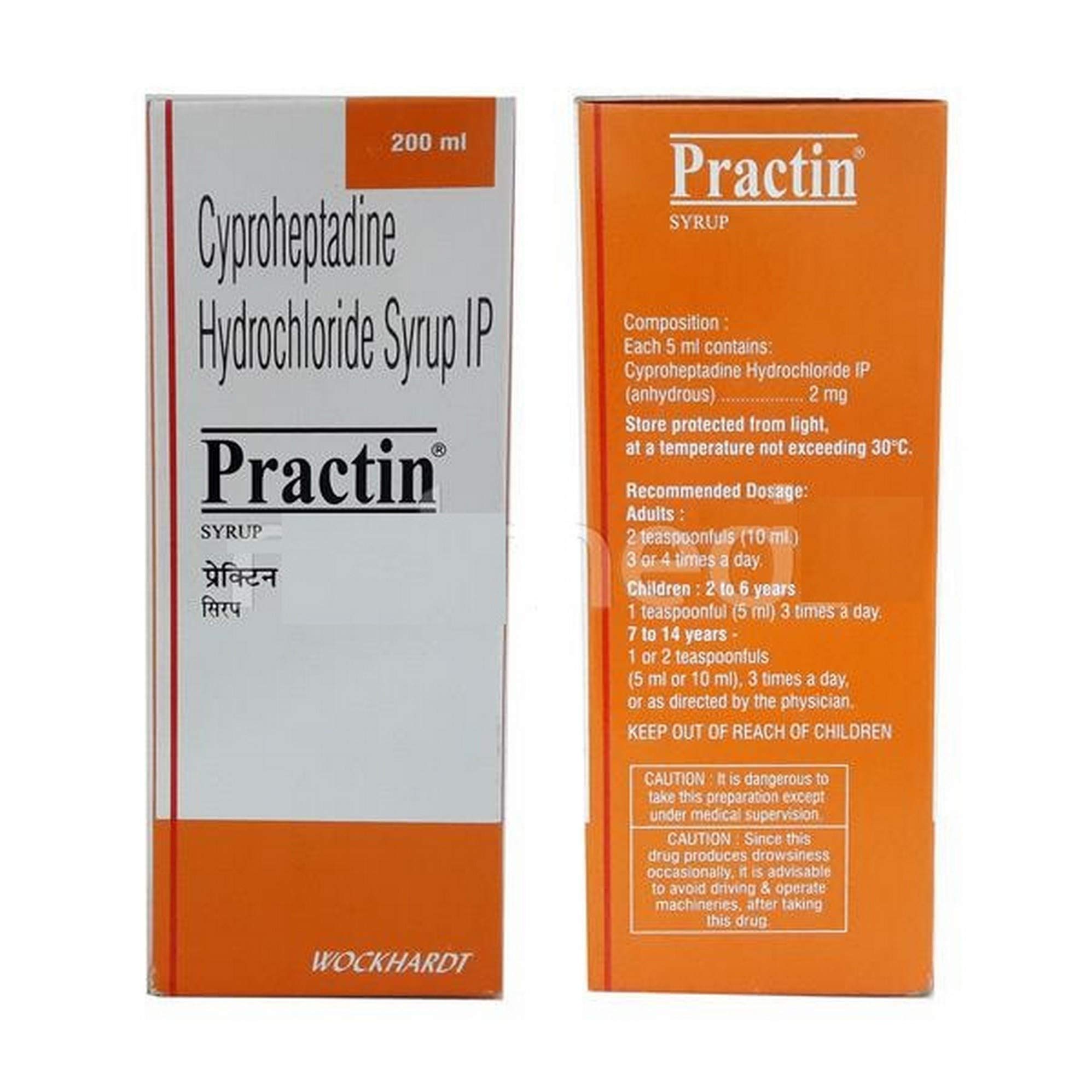 Practin 2Mg - Bottle of 200ml Syrup