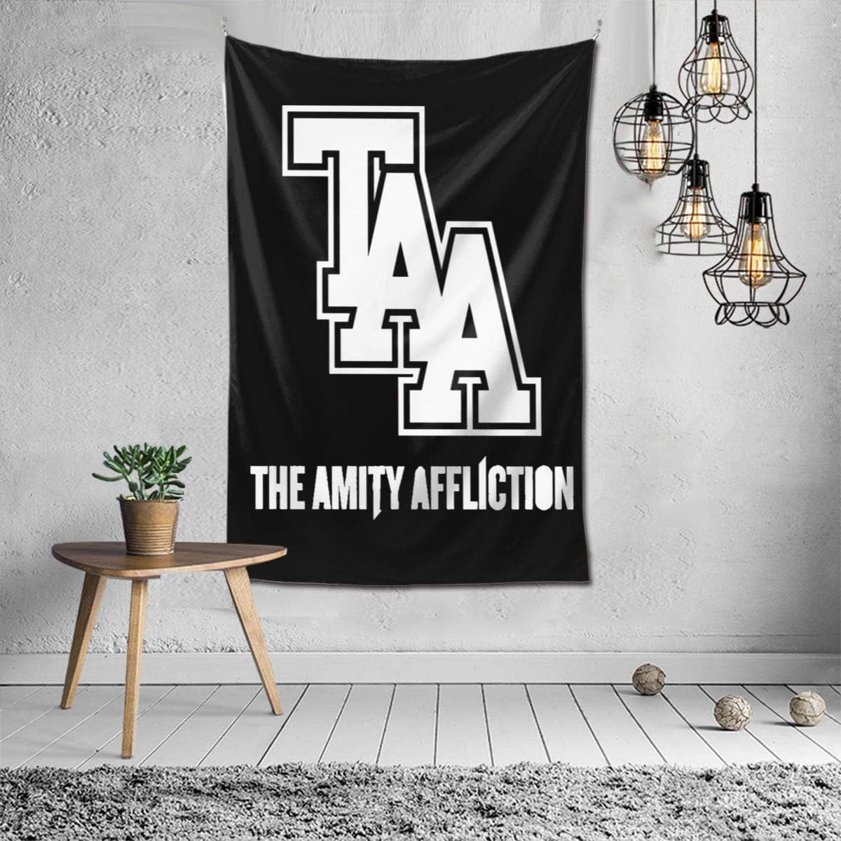 The Amity Rock Affliction Tapestry Wall Hanging Bedding Tapestry 3D Printed Art Tapestry Home Decor 60"x40"