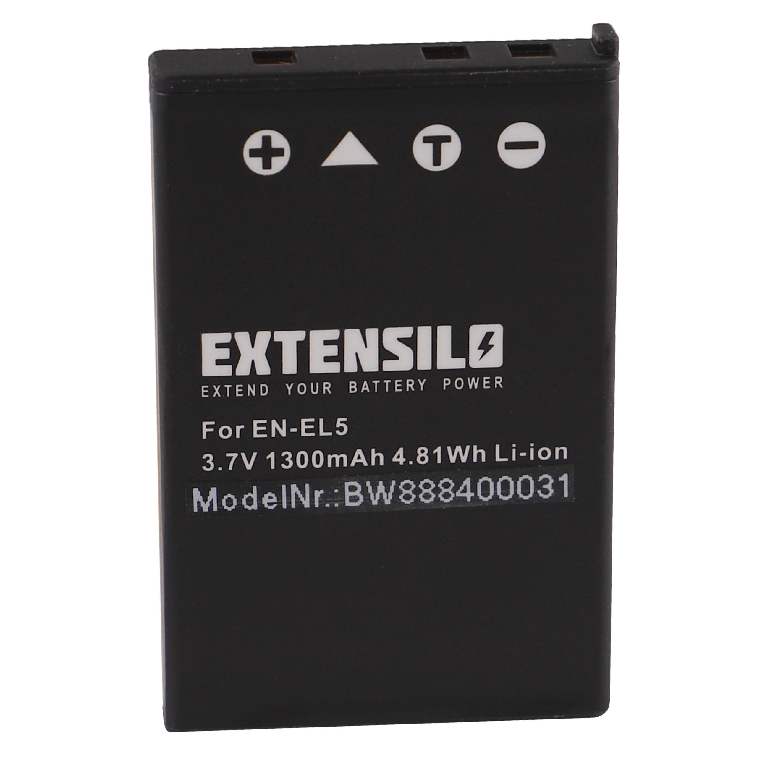 EXTENSILO 2x Ersatzakku Für Nikon CoolPix Kameras (EN-EL12) – 1000 MAh, 3,7 V, Li-Ion, Mit Schutzschaltungen