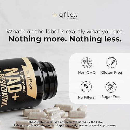 Miniatura 8 de Suplemento NAD+ (nicotinamida adenina dinucleótido) con resveratrol como 98% puro Trans-resveratrol Suplemento antioxidante antienvejecimiento