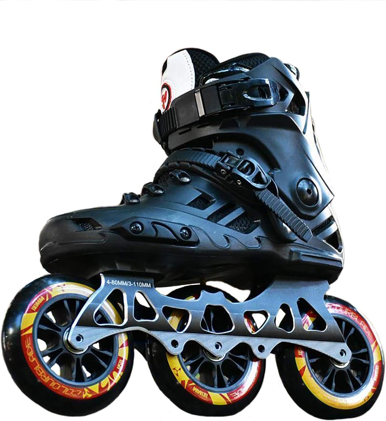 Sljj Inline Skates, 3 Wheel 110MM Wheels Adult Singlerow Skates Full