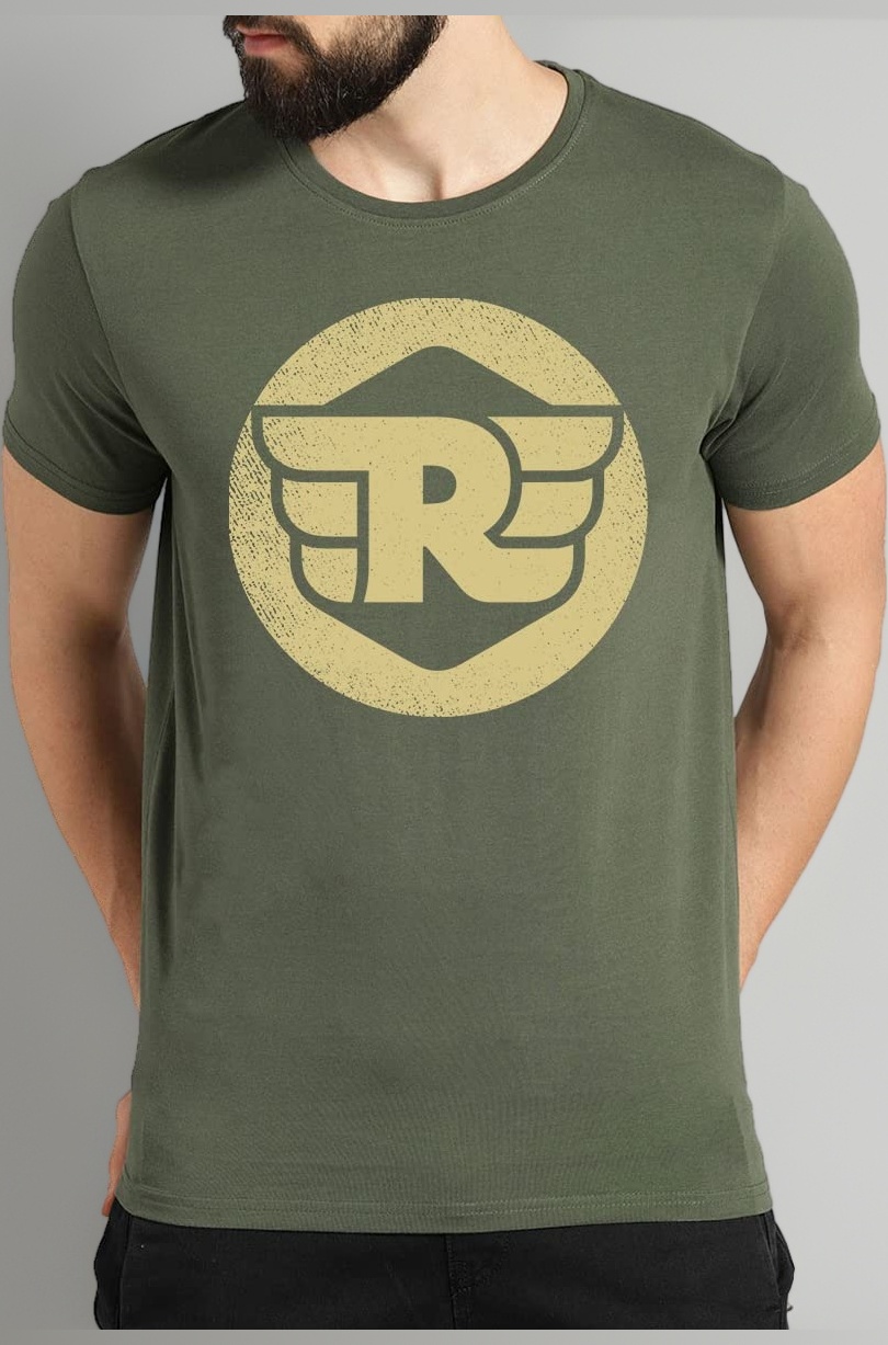 Bullet Logo Printed T-Shirt for Men RE Logo t Shirt | Royal T Shirt | 100% Cotton T Shirt | Half Sleeve Tees