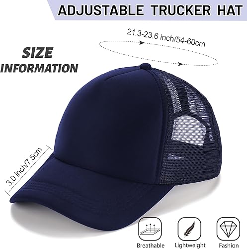 Miniatura 10 de Ultrafun Unisex Sublimation Blank Mesh Baseball Cap Polyester Mesh Trucker Hat