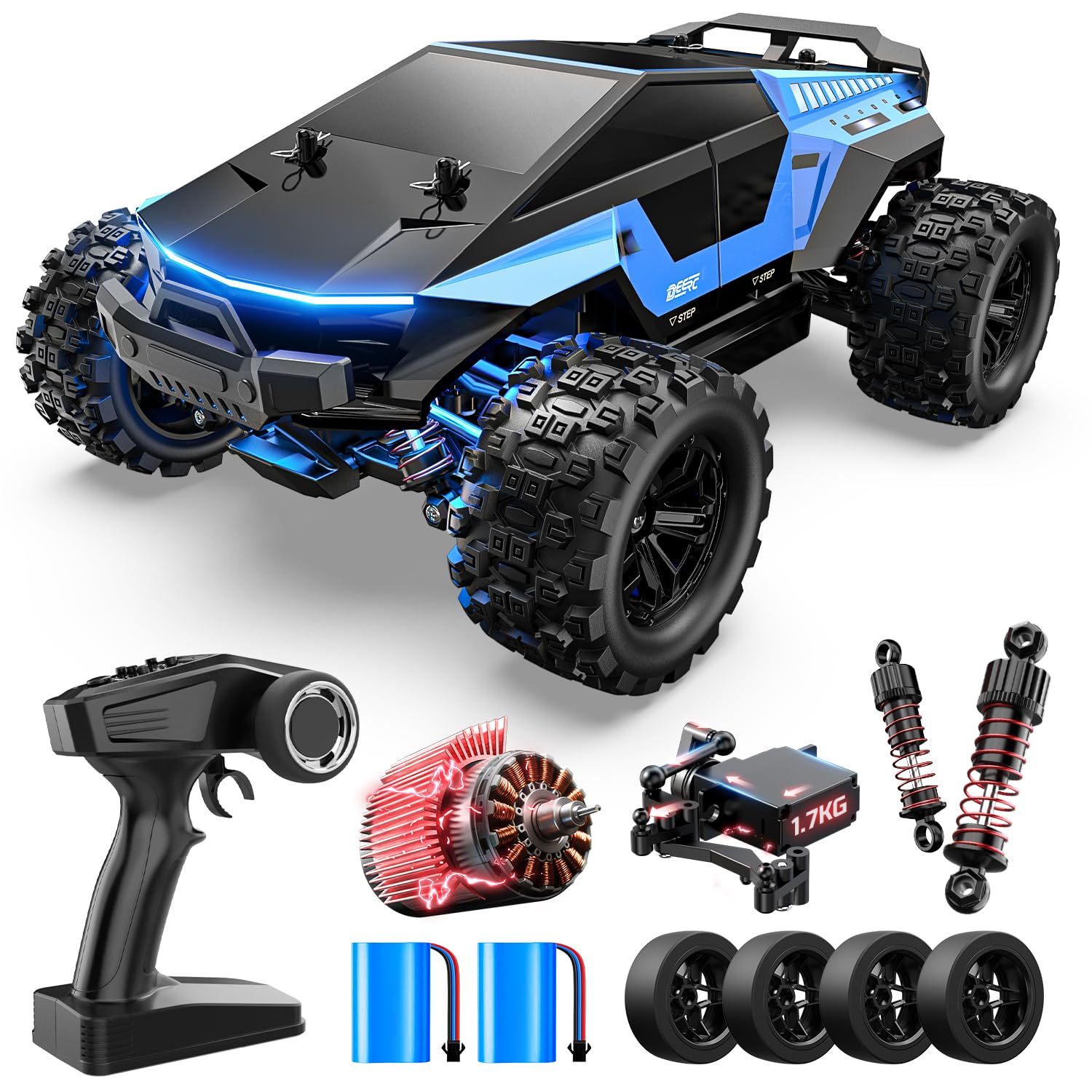 DEERC 1815 1/18 All Terrain Fast Drift & Racing RC Car