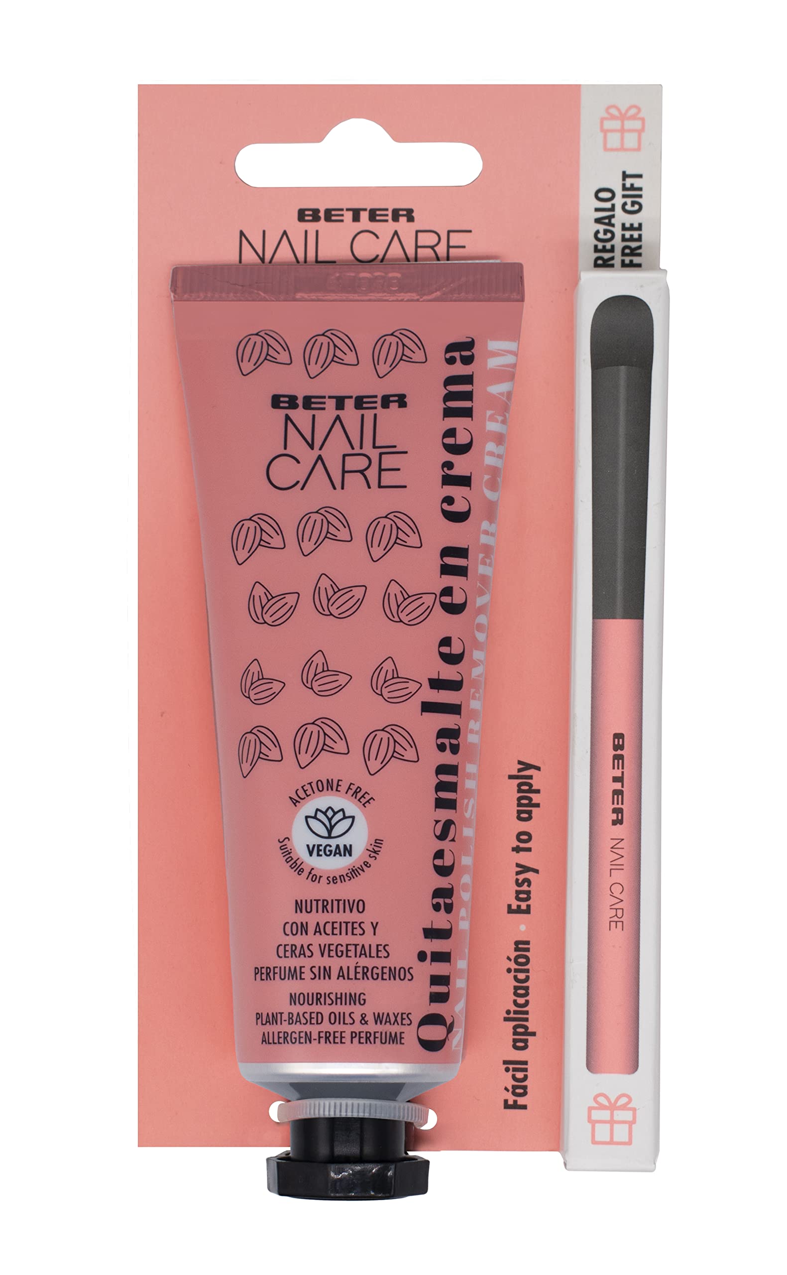 Beter - Quitaesmaltes de Uñas en Crema, Vegano, sin Acetona Nail Care - Formato 50 ml