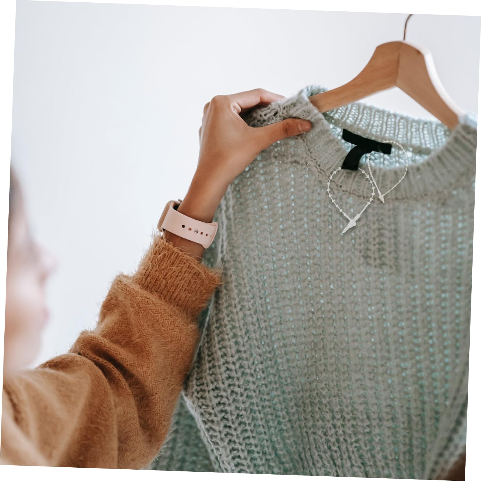 BUTIFULSIC Set of Plastic Tag Fastener Pin Loop Fastener Loop Garment Tag Name Tag Fasteners Hanging Tag Fasteners